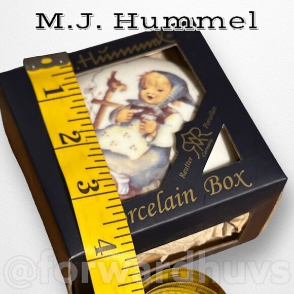 M.J. Hummel Reutter Porzellan Germany Porcelain Box - Picture 6 of 7